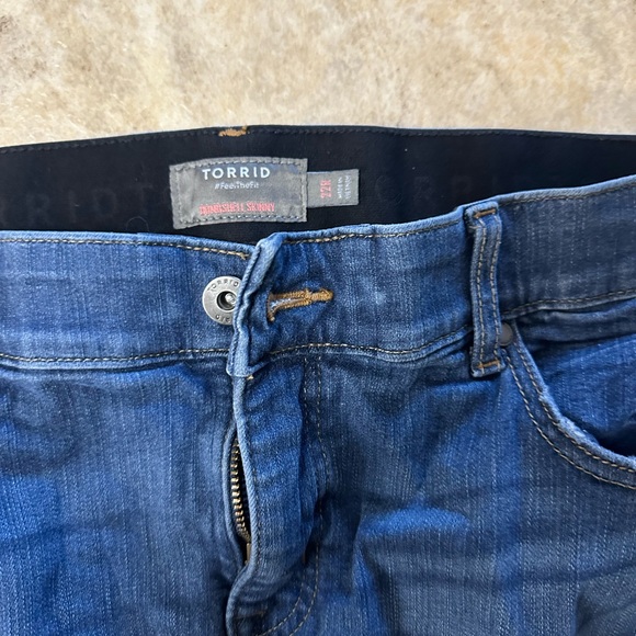 Torrid 22 R distressed skinny jeans - Picture 2 of 5